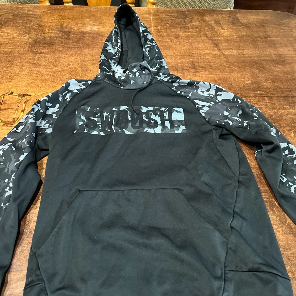 Nike Black and Gray Hoodie